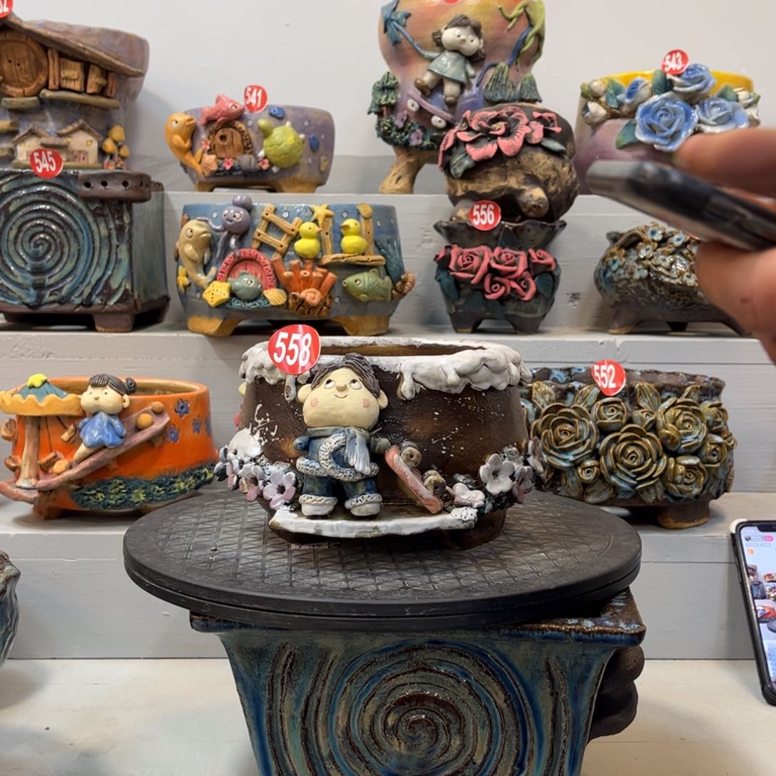 陶瓷福利558 陶然花盆