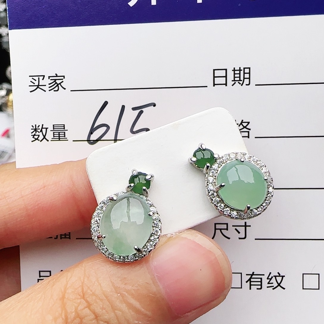 银S925镶嵌戒指翡翠戒指