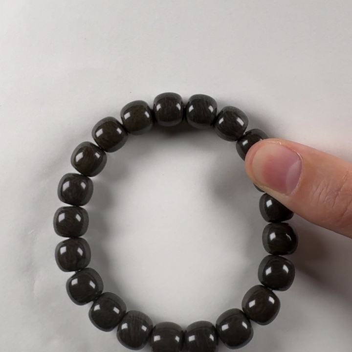 和田玉手串未镶嵌花*澍