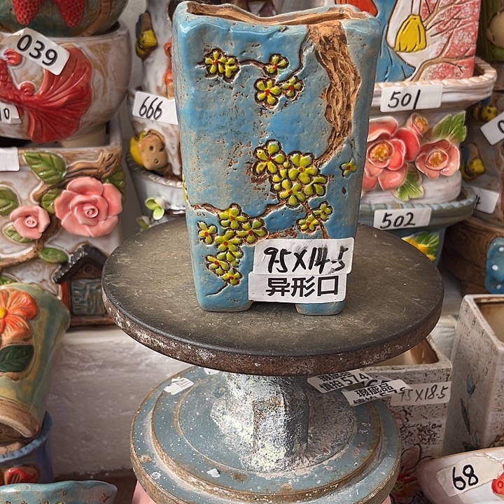 粗陶材质多肉花盆