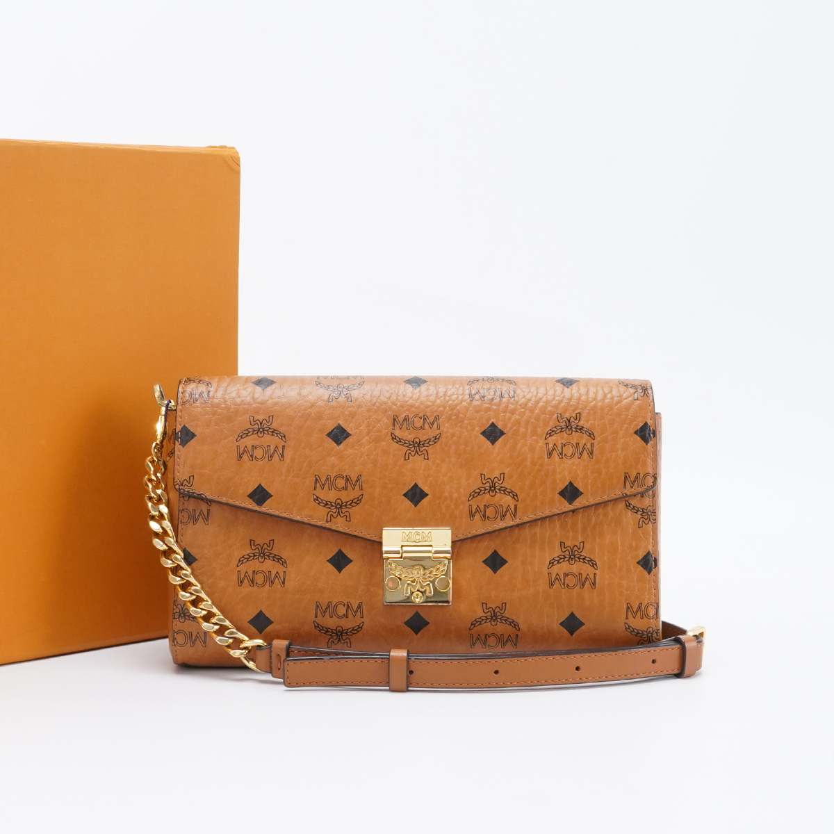 95新 MCM 【夏vv】链条包中号新款皮肩带/BG23004832
