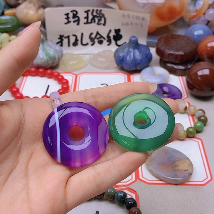【闪购商品】未镶嵌玛瑙/玉髓珠宝半成品欣*?