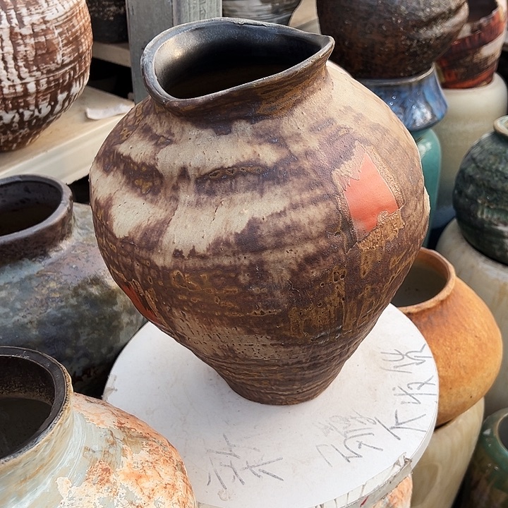 景德镇精品花盆栽适口12高30