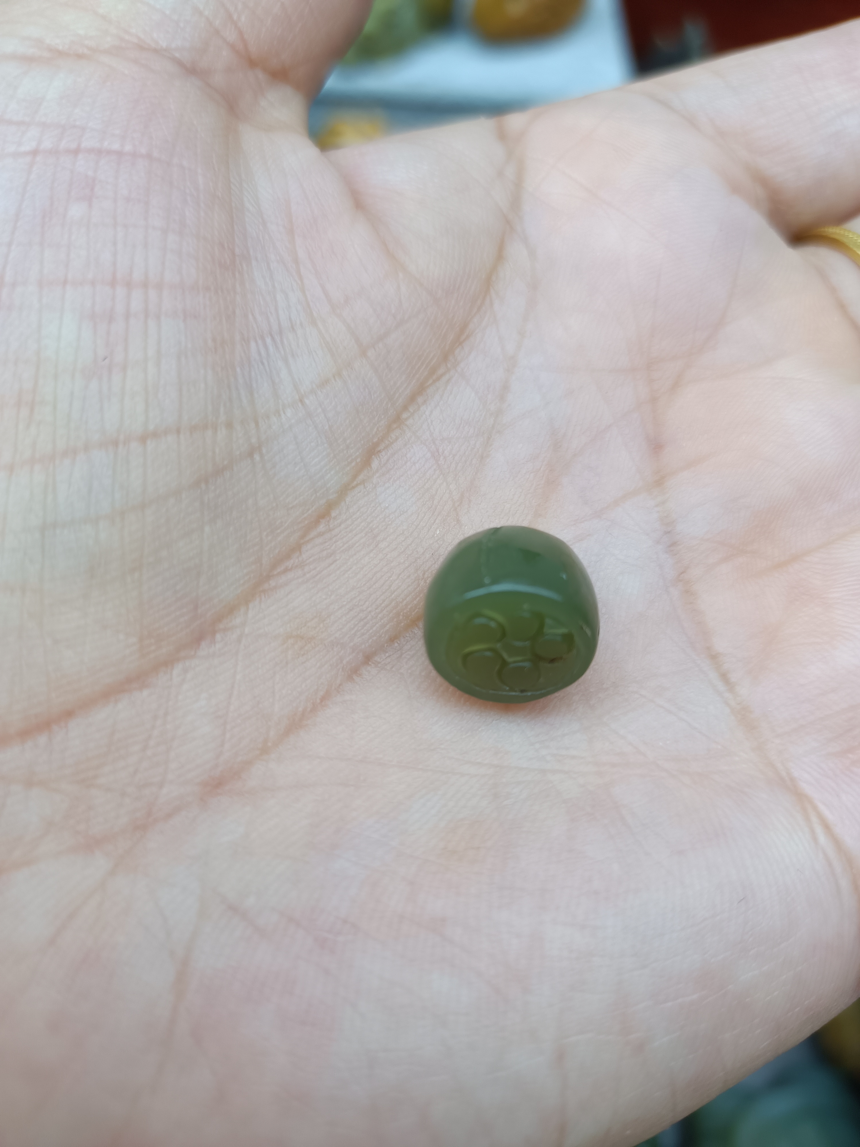 透闪石莲蓬小吊坠