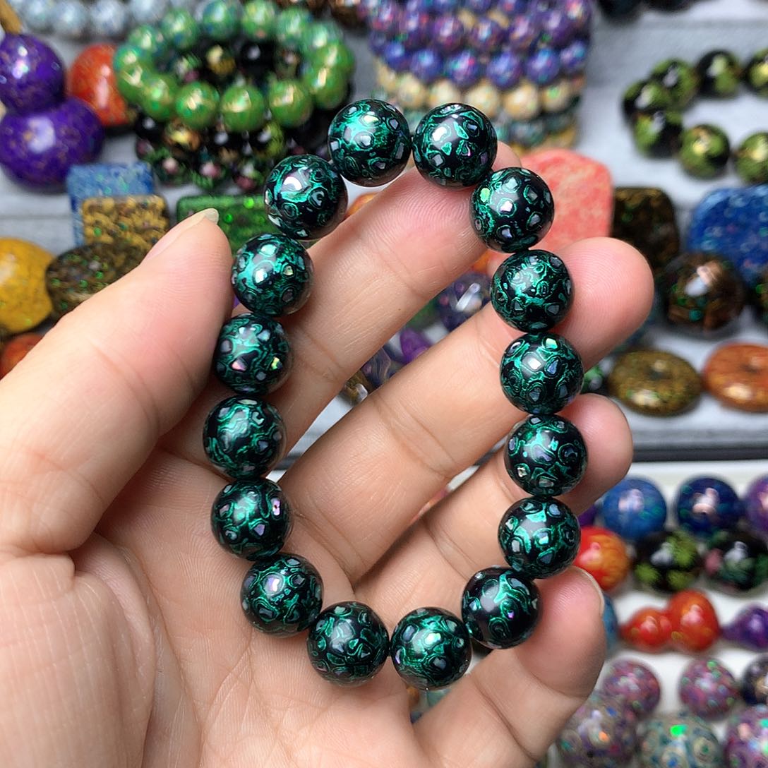 大漆螺钿极光绿1.2*16颗特惠