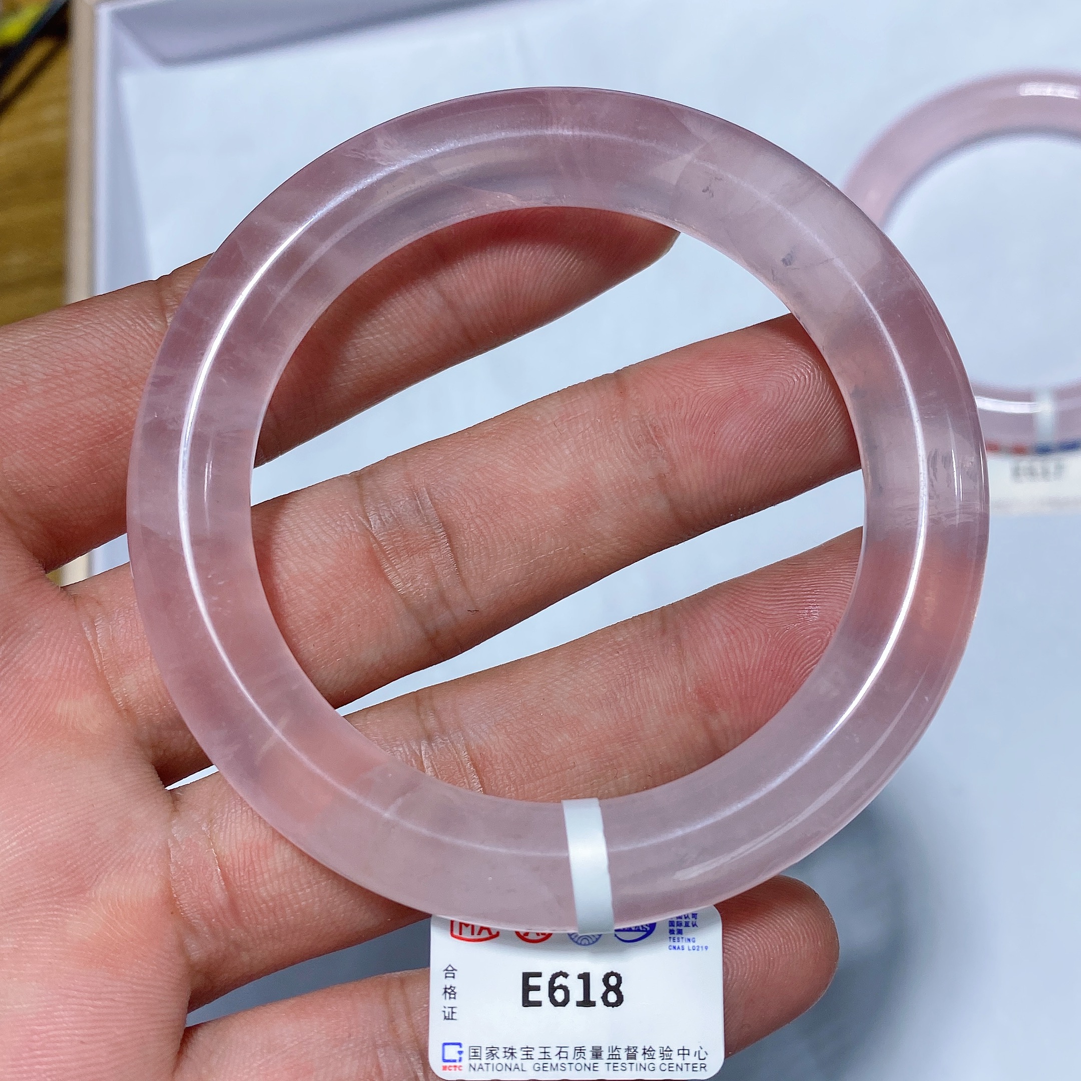 【阿波严选】天然粉晶手镯-E618