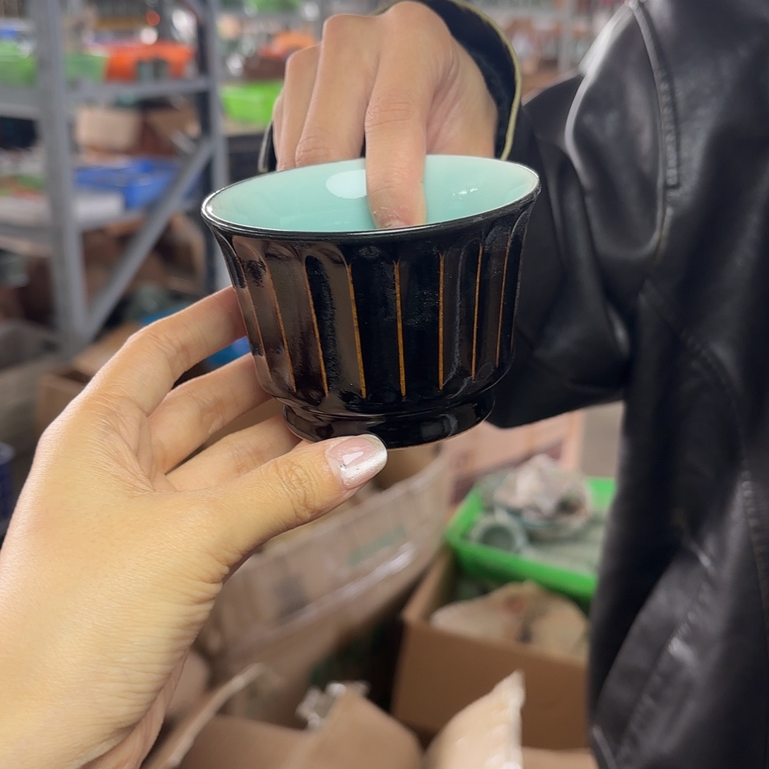 龙泉云间青瓷小米茶器