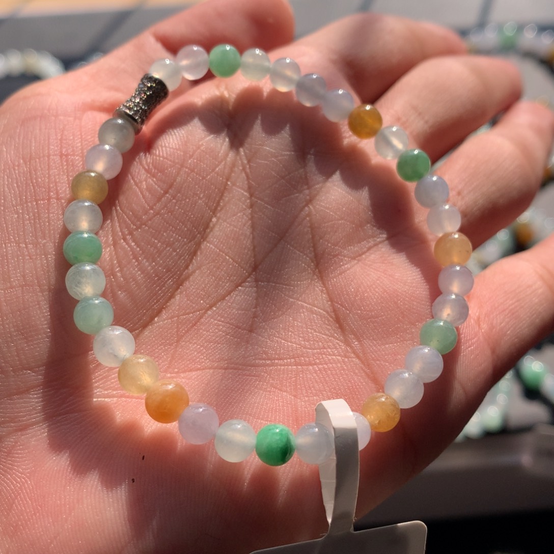 翡翠未镶嵌手链卡5