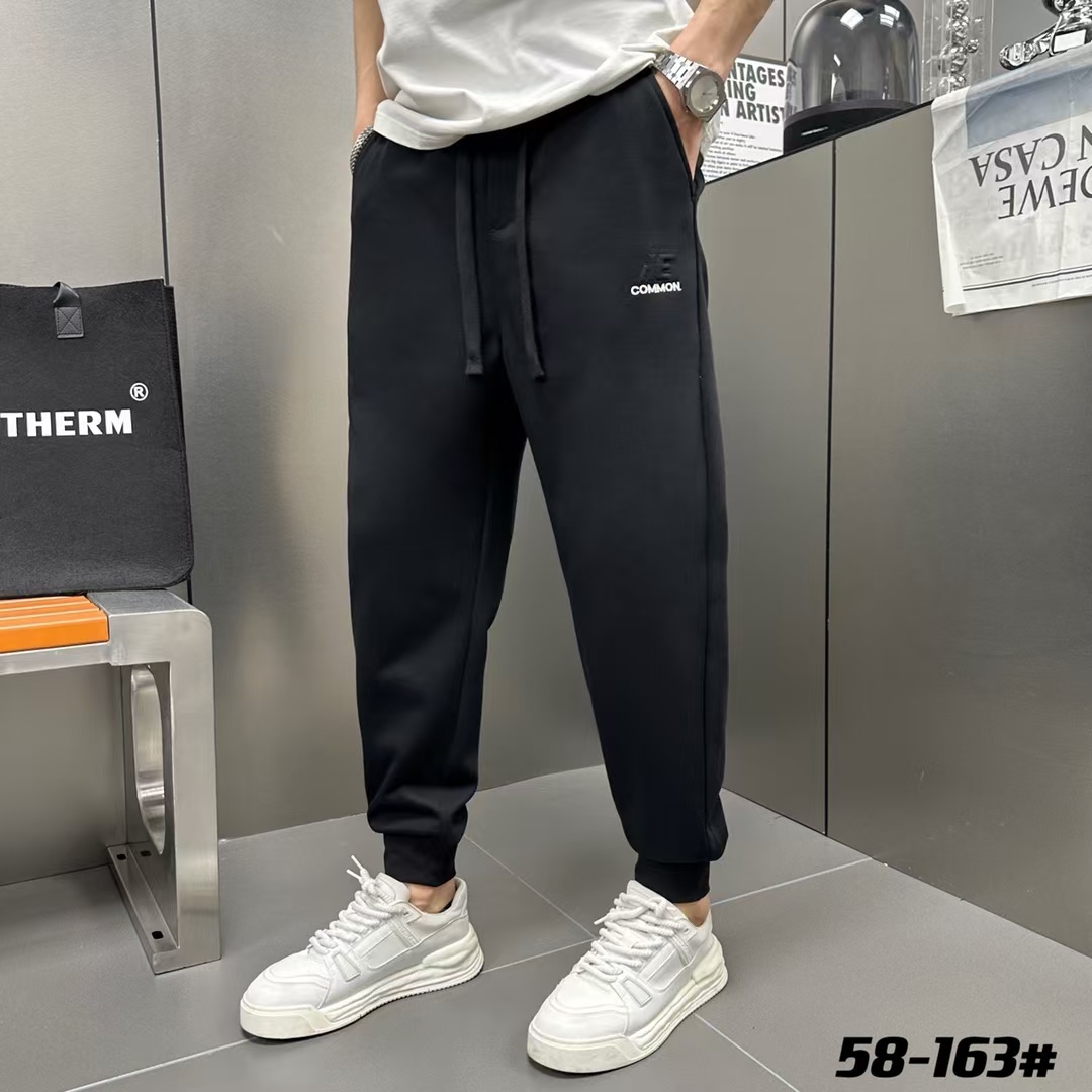 58-163#【秋季新款】男士秋季款潮流时尚百搭宽松螺纹口休闲长裤