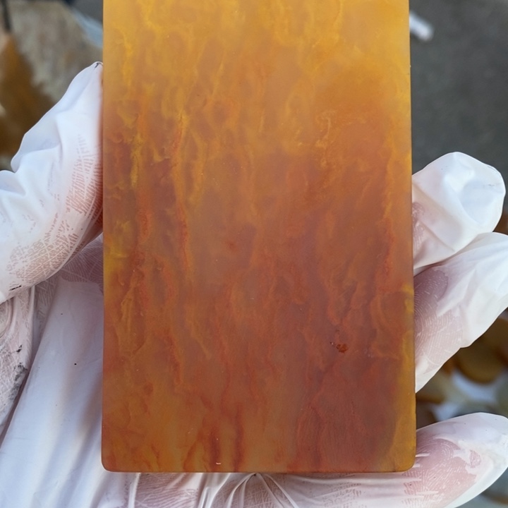 石英质玉（黄龙玉）未镶嵌挂件