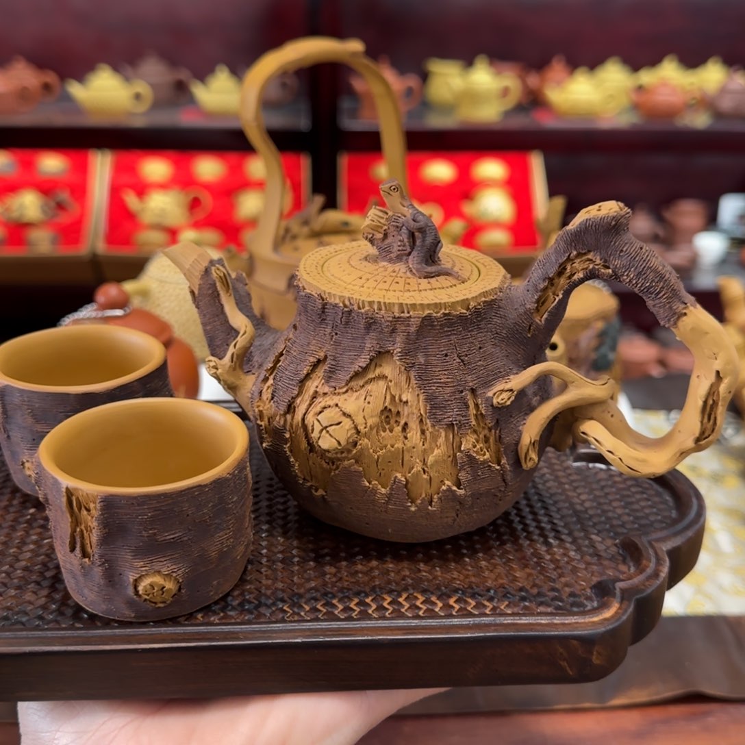 【闪购商品】紫砂茶壶枯木蜥蜴
