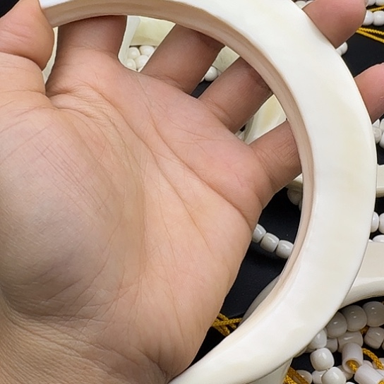 石英石纯铜猪牙大獠牙14厘米