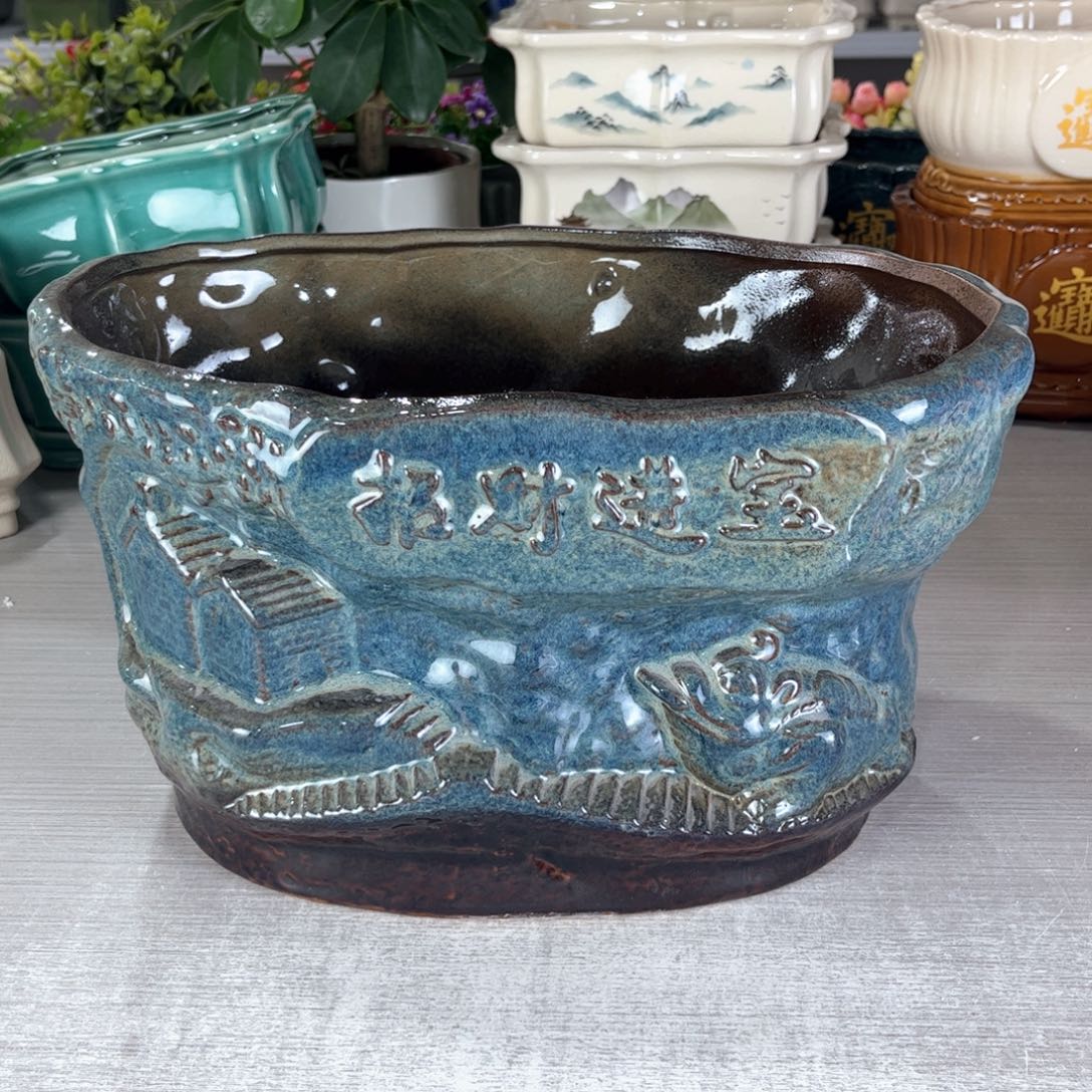 陶瓷绿植多肉花盆，拍满8.8包邮发货