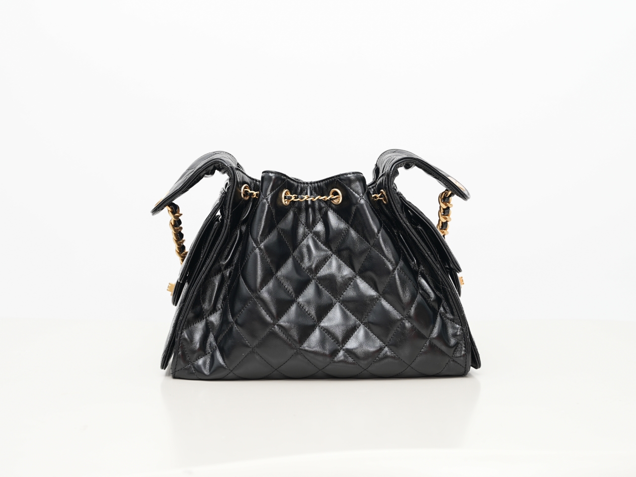 【孤品捡漏-抽绳水桶】进口皮料单肩斜挎真皮女包No退No换