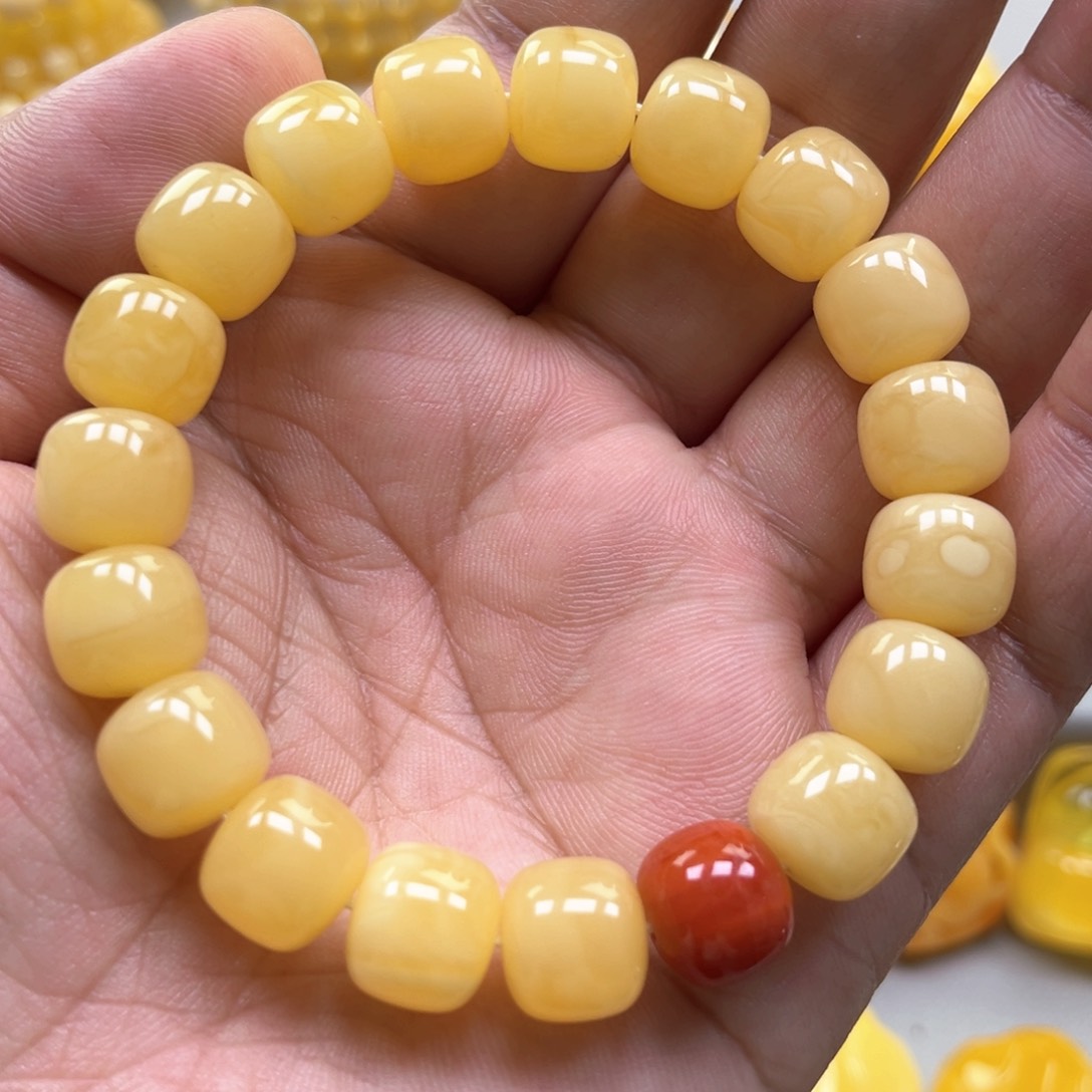 琥珀手链未镶嵌手串