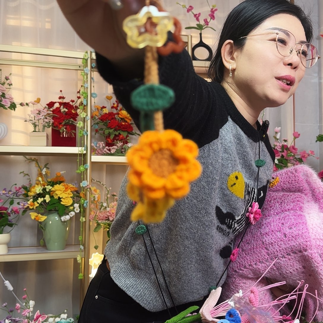 纯手工钩织手工钩织设计挂件