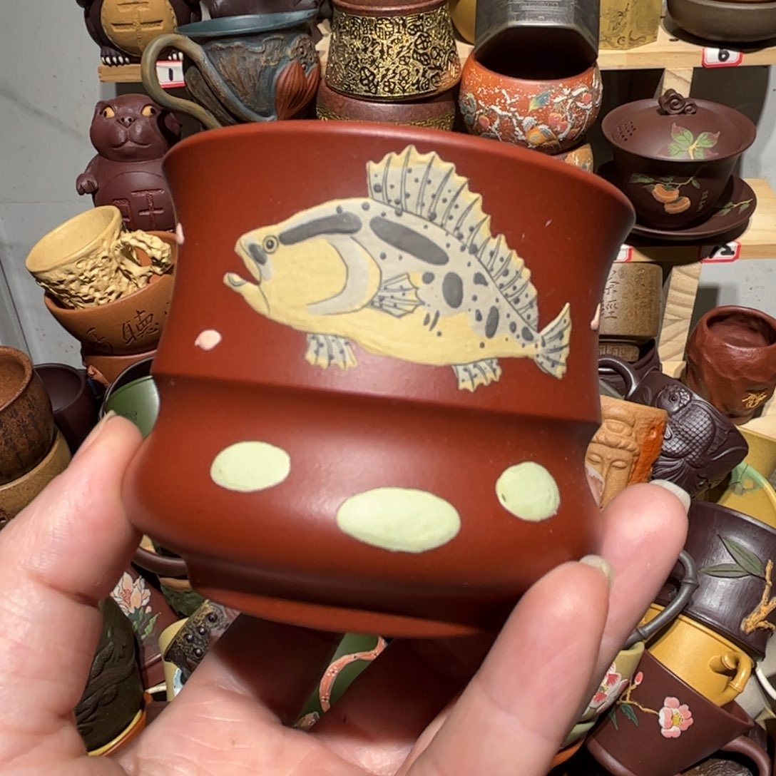 紫砂茶杯宜兴紫砂主人杯