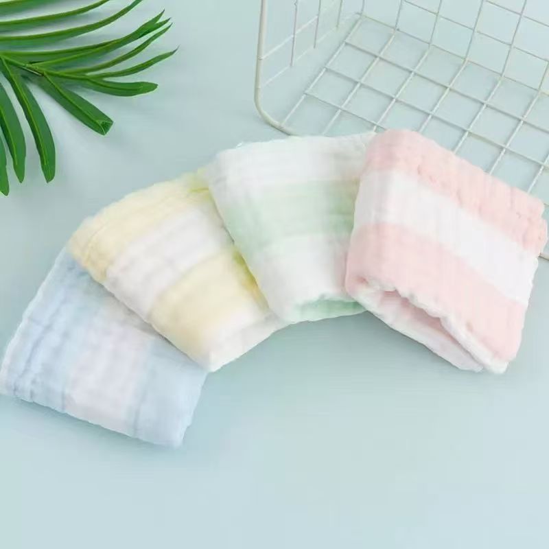 六层高密纯棉水洗泡泡纱毛巾30*50（六条装）