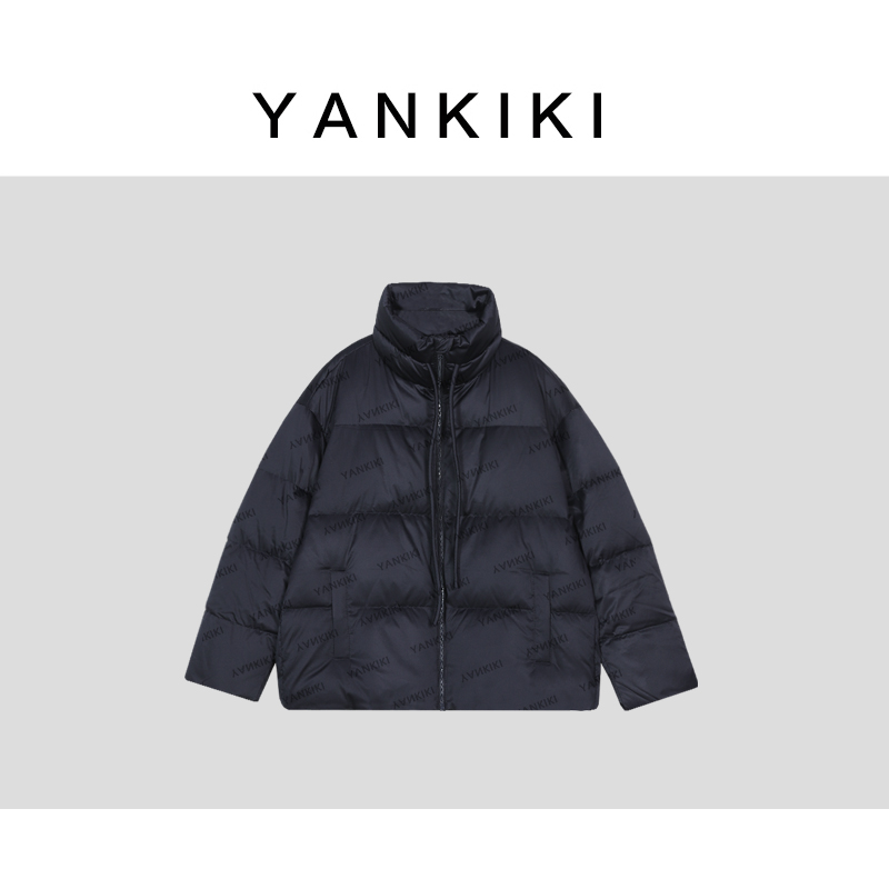 织带藏青鹅绒服 YANKIKI 2025冬季新款NEW