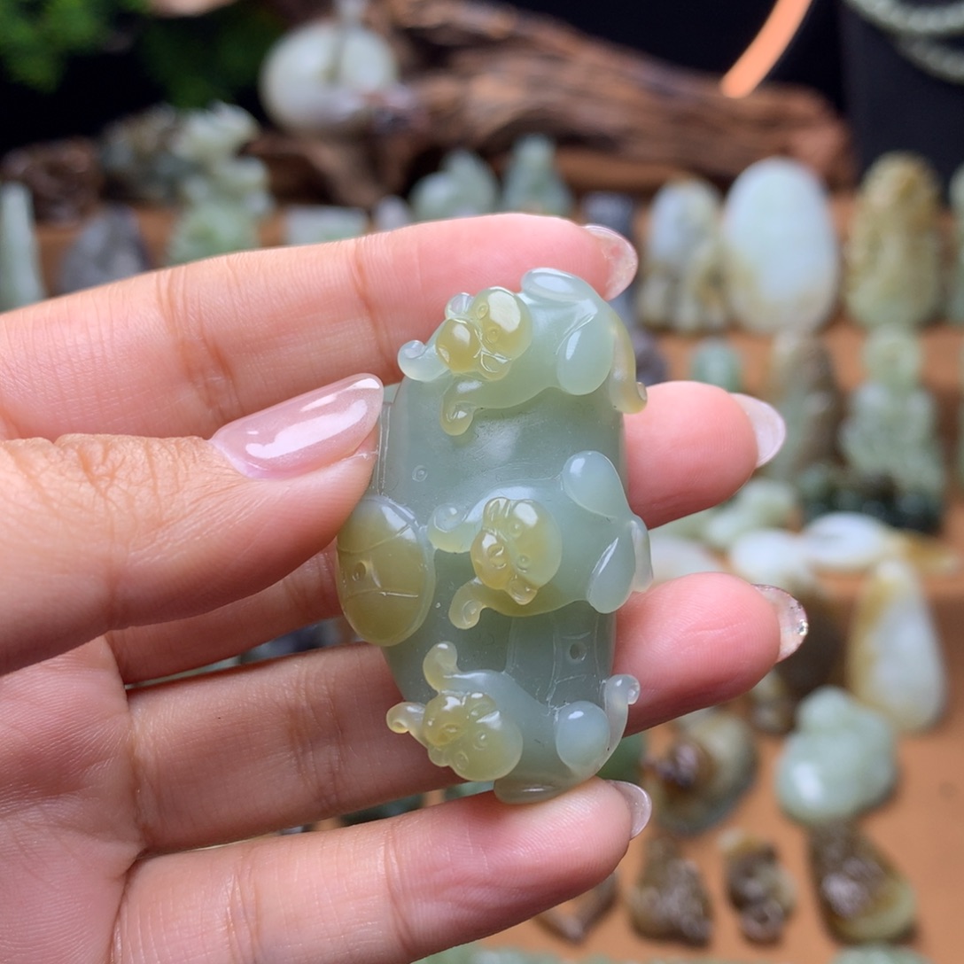 和田玉未镶嵌挂件❤️***