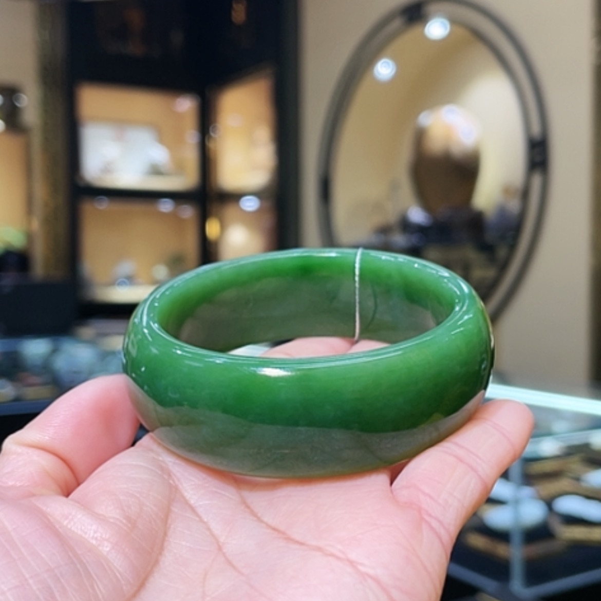 【闪购商品】和田玉手镯未镶嵌58#90.4g