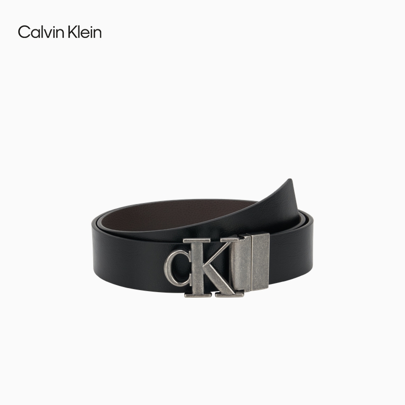 【新年礼物】CK Jeans25秋冬男商务绅士休闲字母带扣皮革腰带皮带