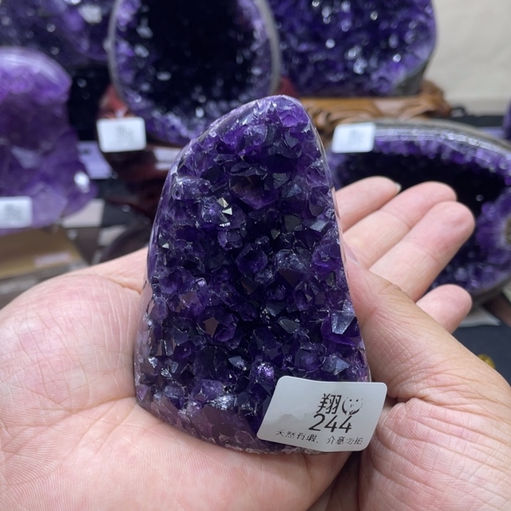 紫晶珠宝半成品未镶嵌