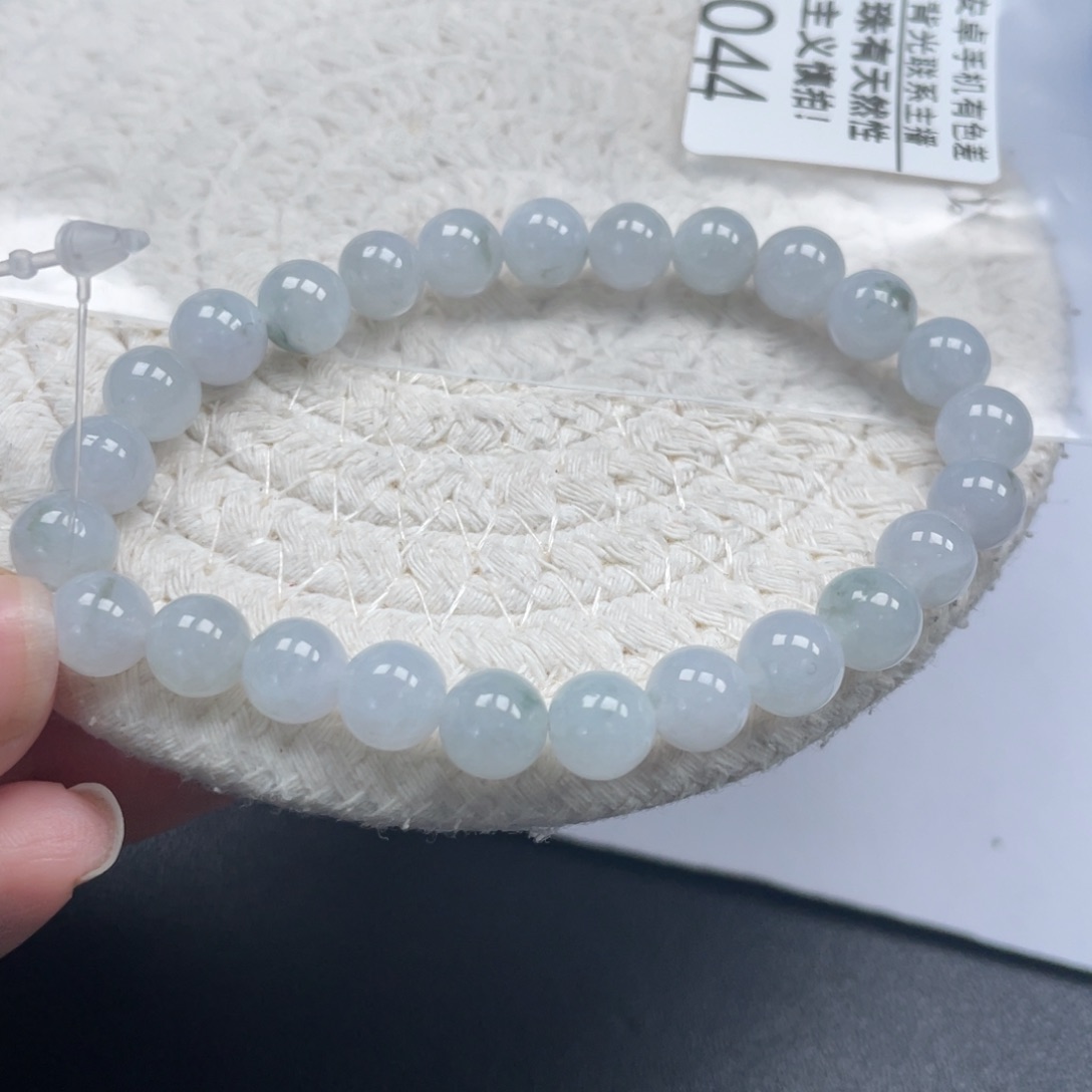 翡翠未镶嵌手链天然A货缅甸翡翠7.5