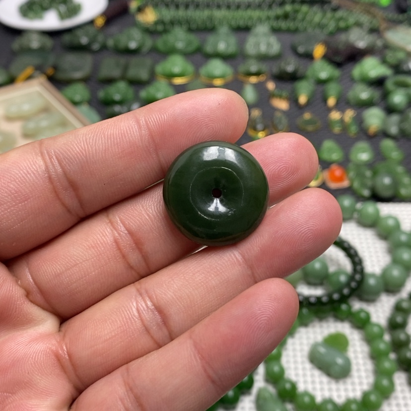 【闪购商品】和田玉（碧玉）手链未镶嵌