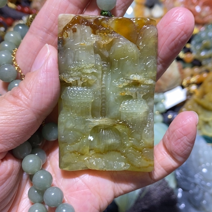 岫玉岫玉吊坠未镶嵌