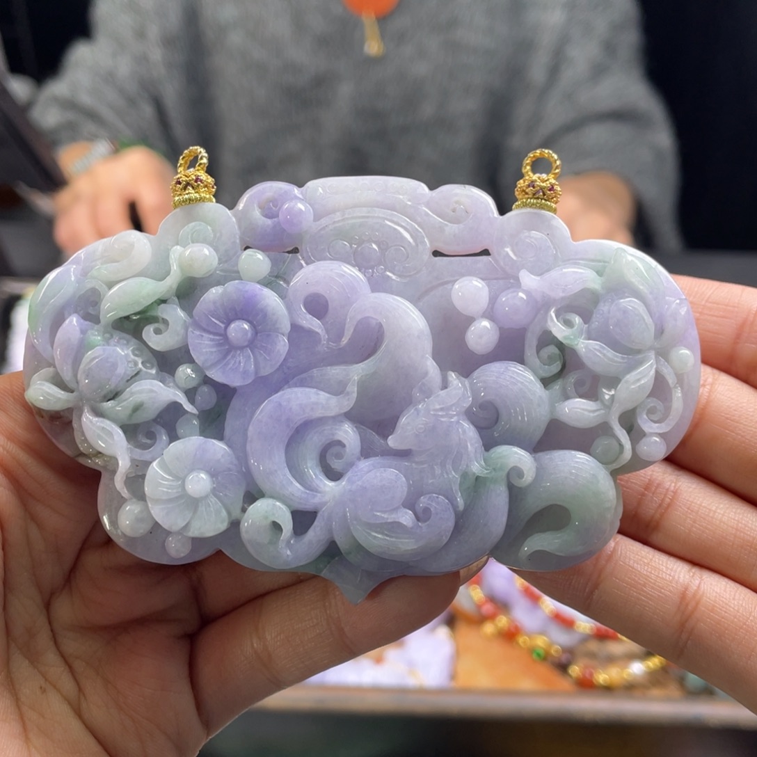 翡翠未镶嵌颈饰代编织