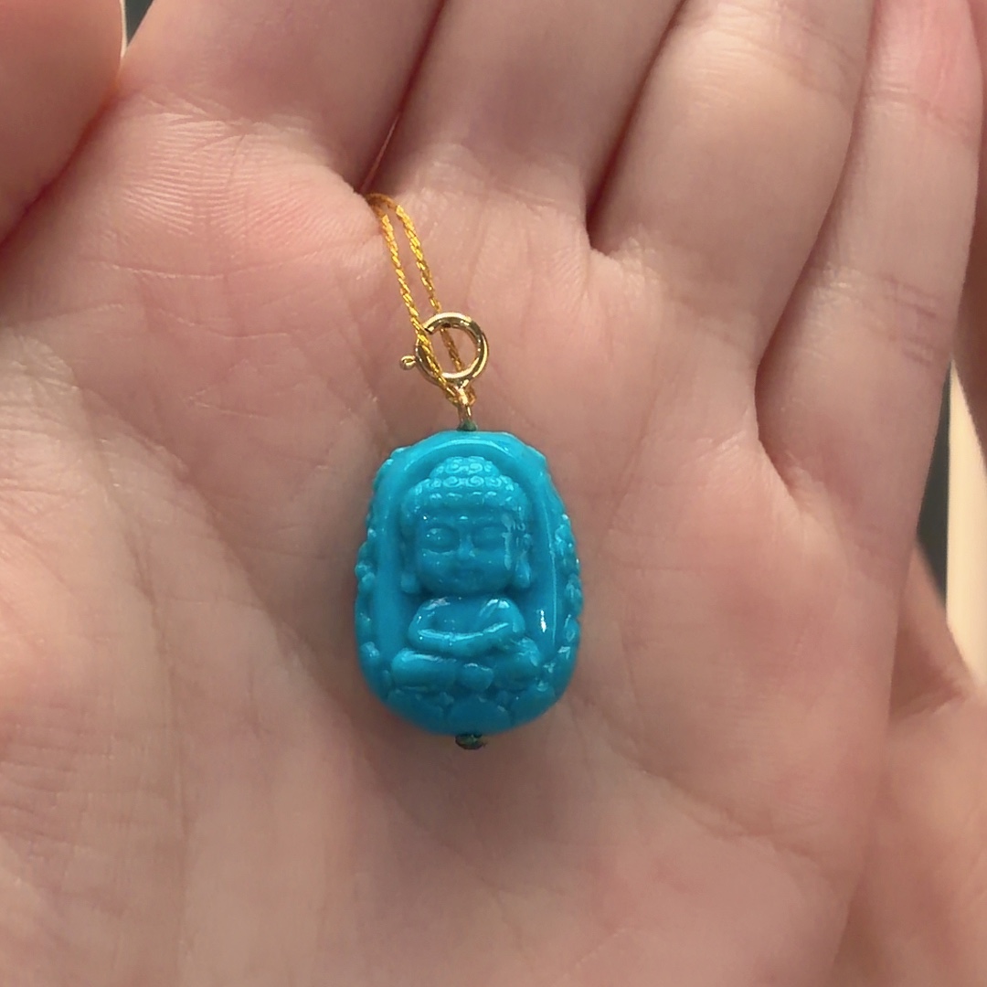 绿松石未镶嵌颈饰