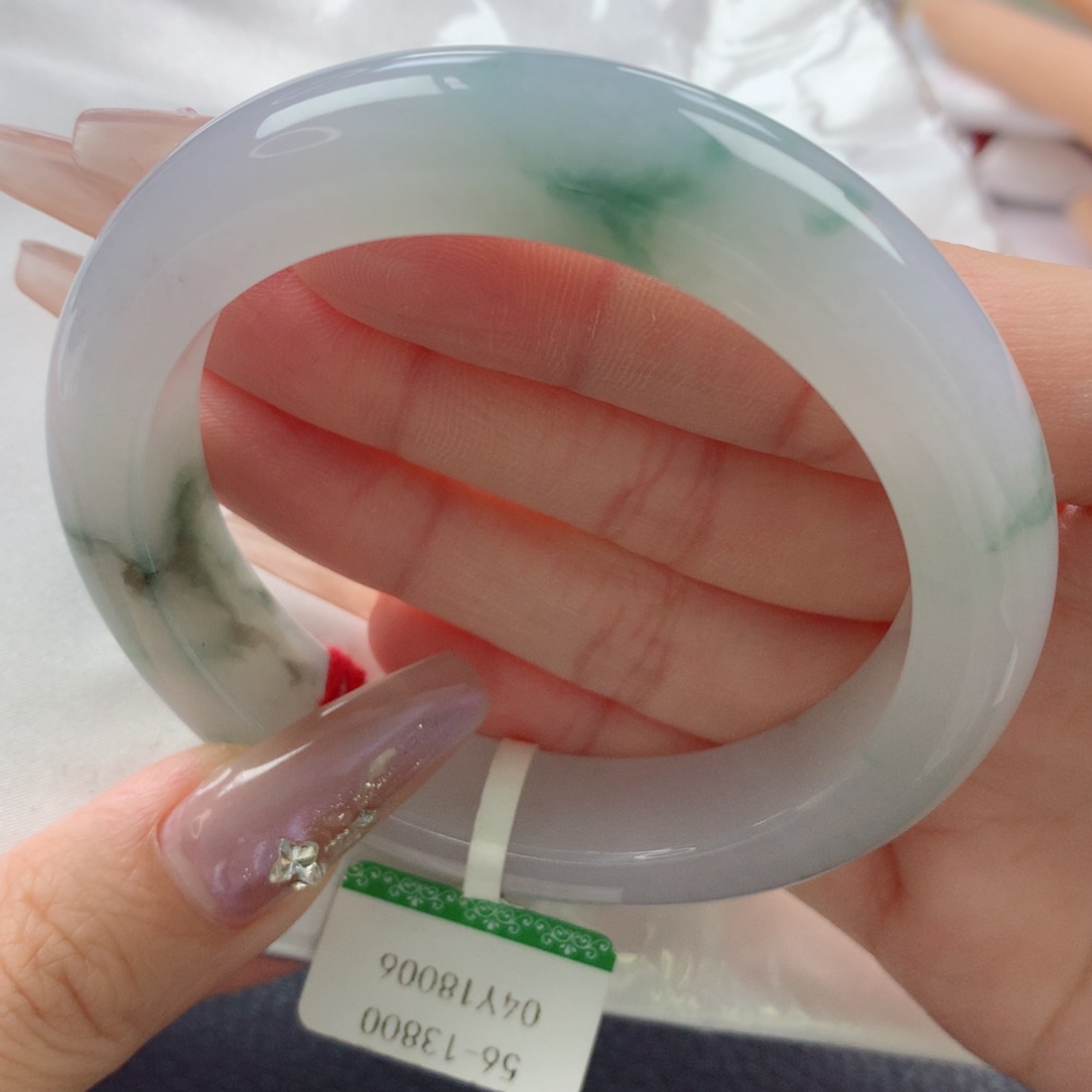 未镶嵌手镯翡翠缅甸天然翡翠A货56.4