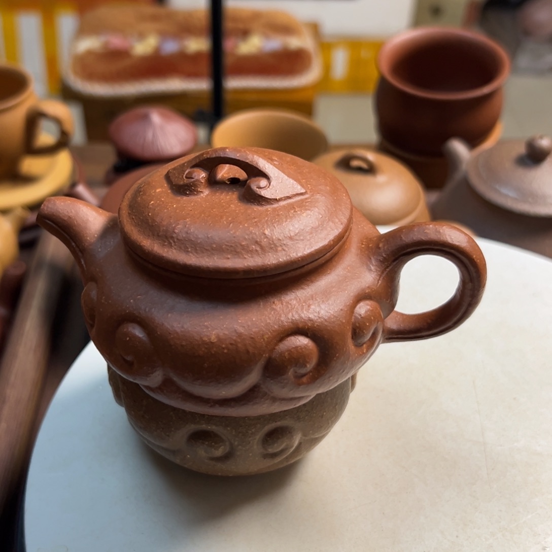 紫砂茶壶红将破如意仿古150