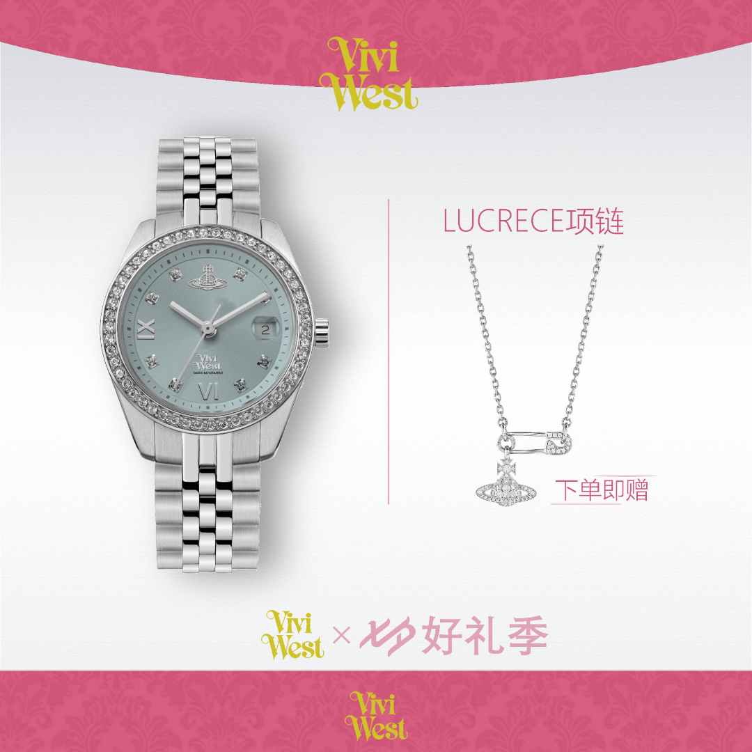 【港口直发】优雅【冰蓝钻】---新款防水高档高颜值时尚气质女士手表