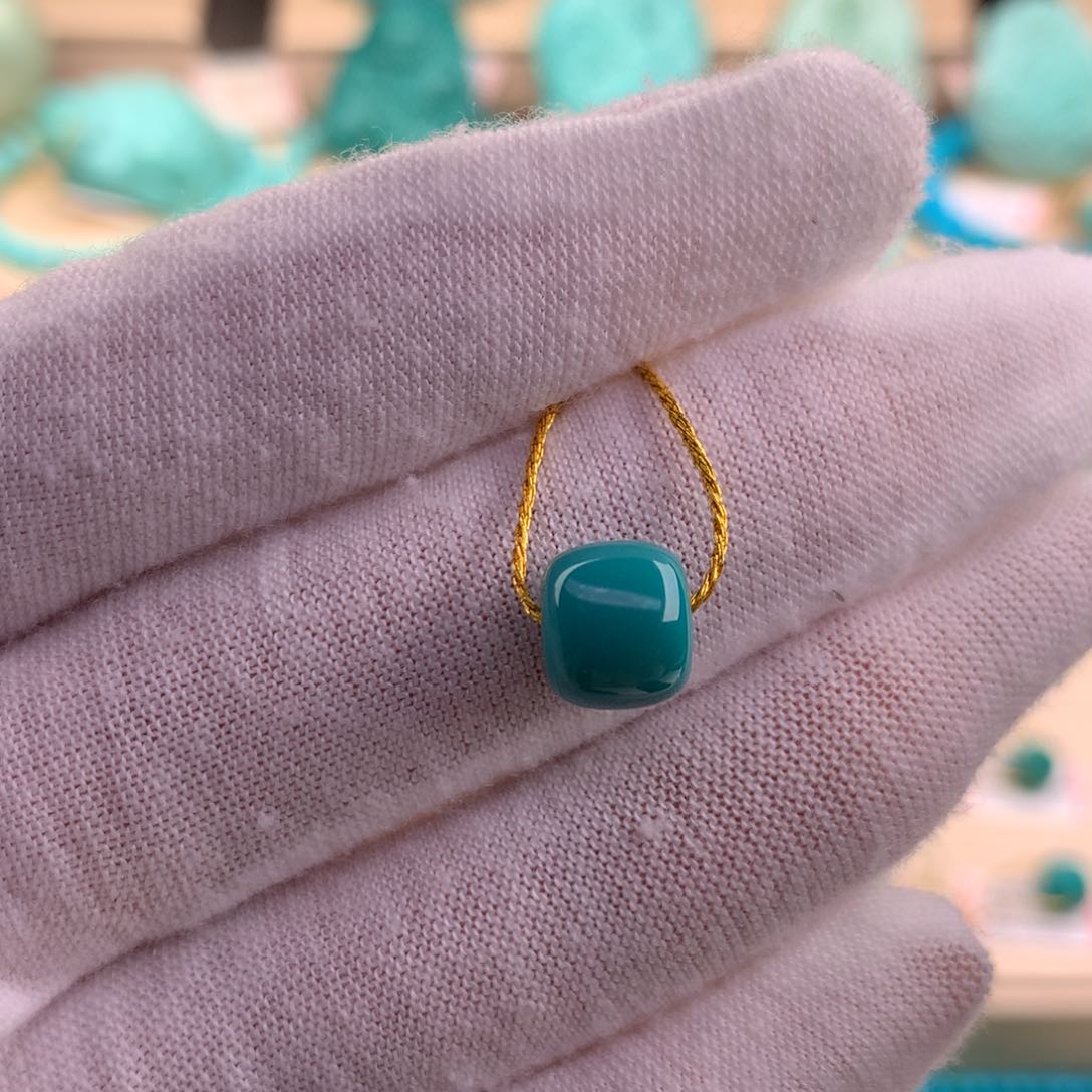 绿松石珠宝奇石未镶嵌8.5×7.5