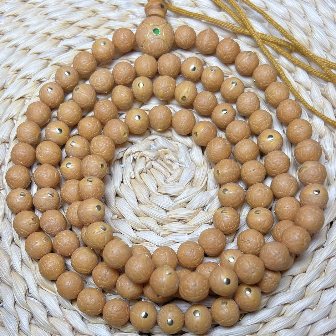 11+凤眼菩提108颗镶嵌款铜钉