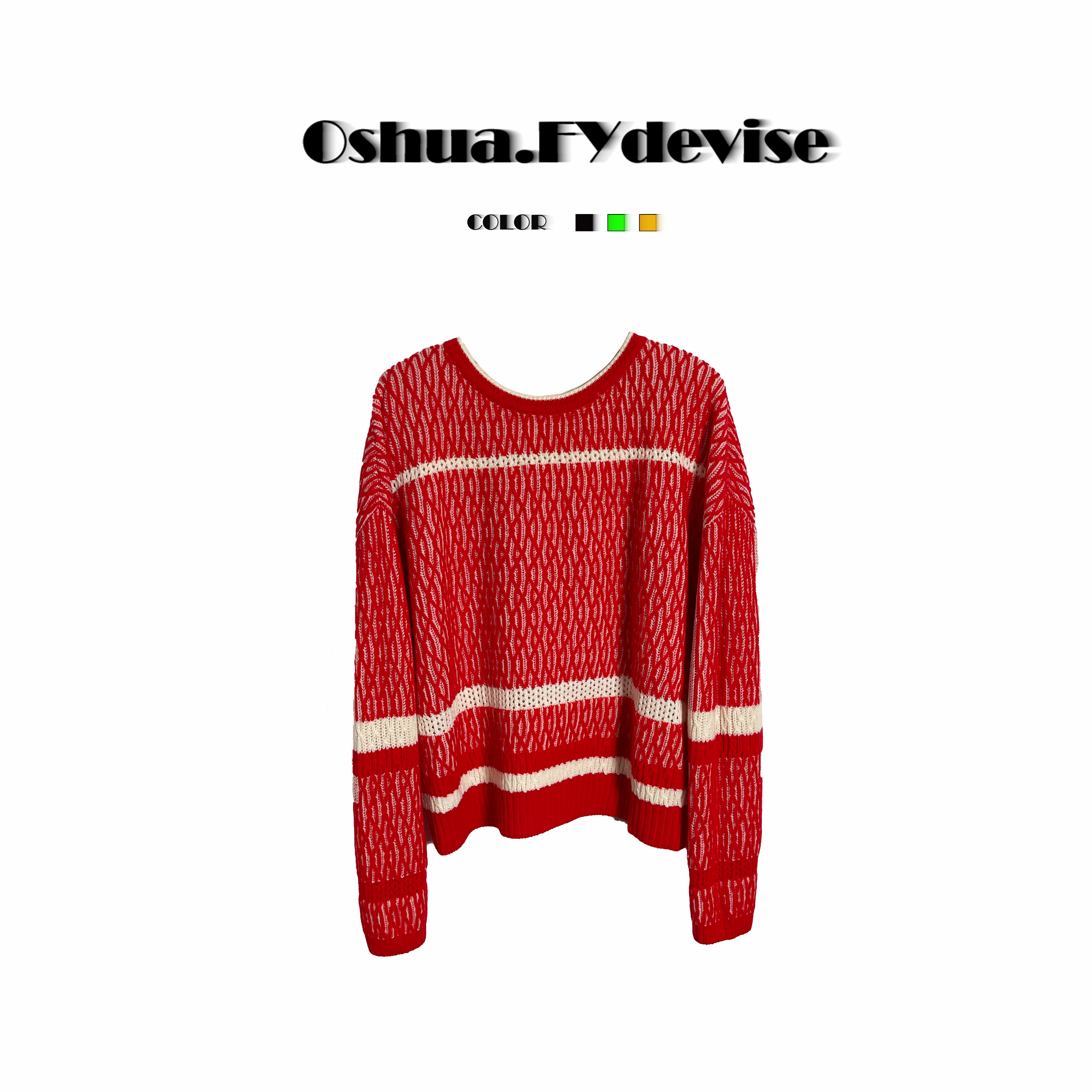 Oshua/欧诗嬅定制澳洲美丽诺羊毛时尚慵懒绞花圆领针织外套252110