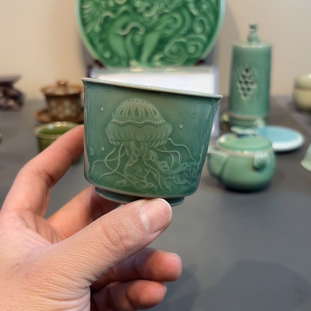 瓷片龙泉青瓷福利青瓷