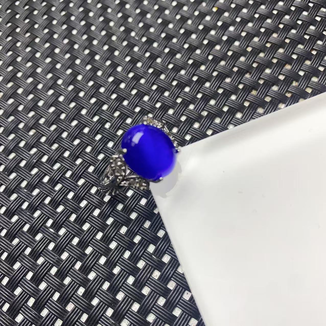 [石矿]A1521蓝比戒指