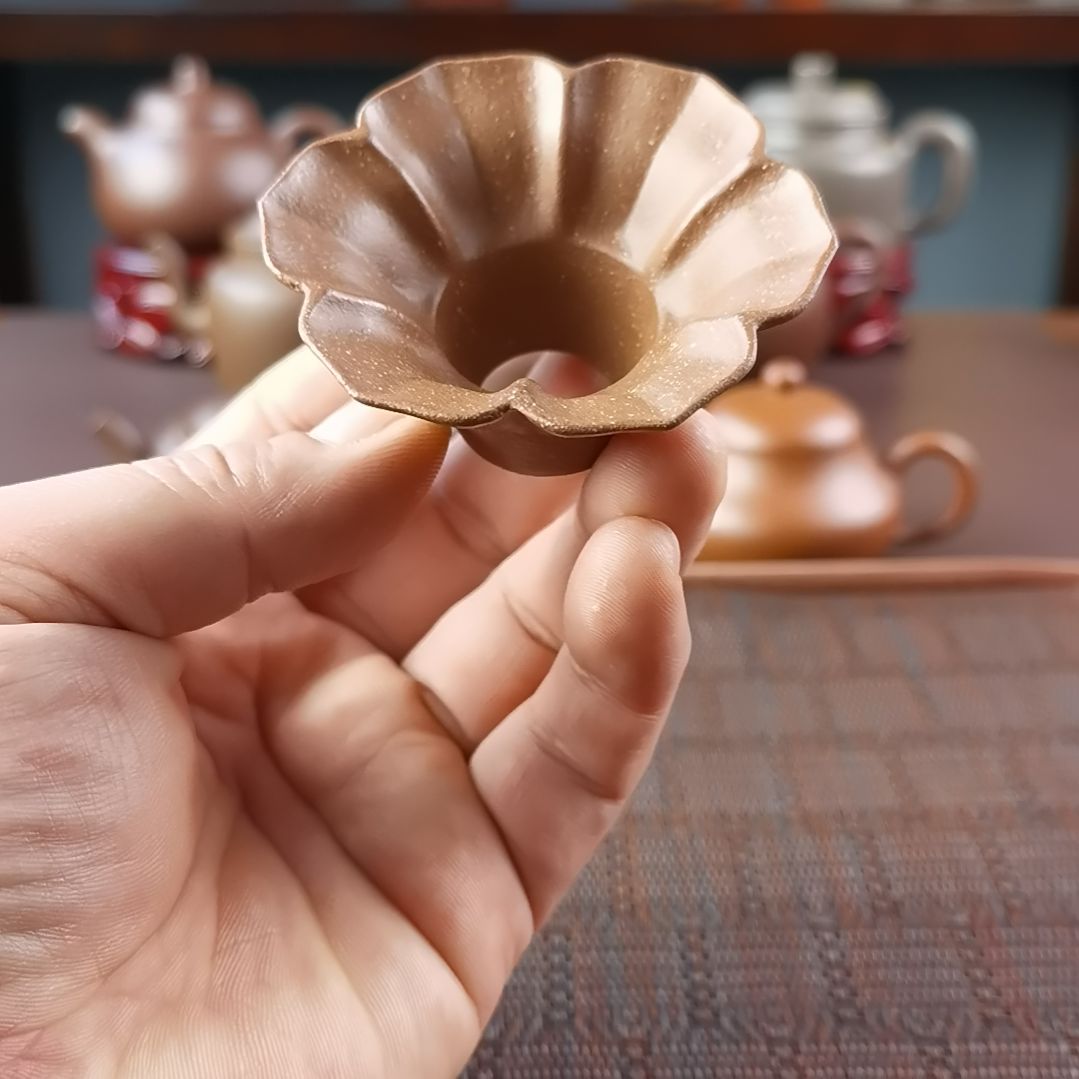 紫砂茶壶段泥投茶器、盖置