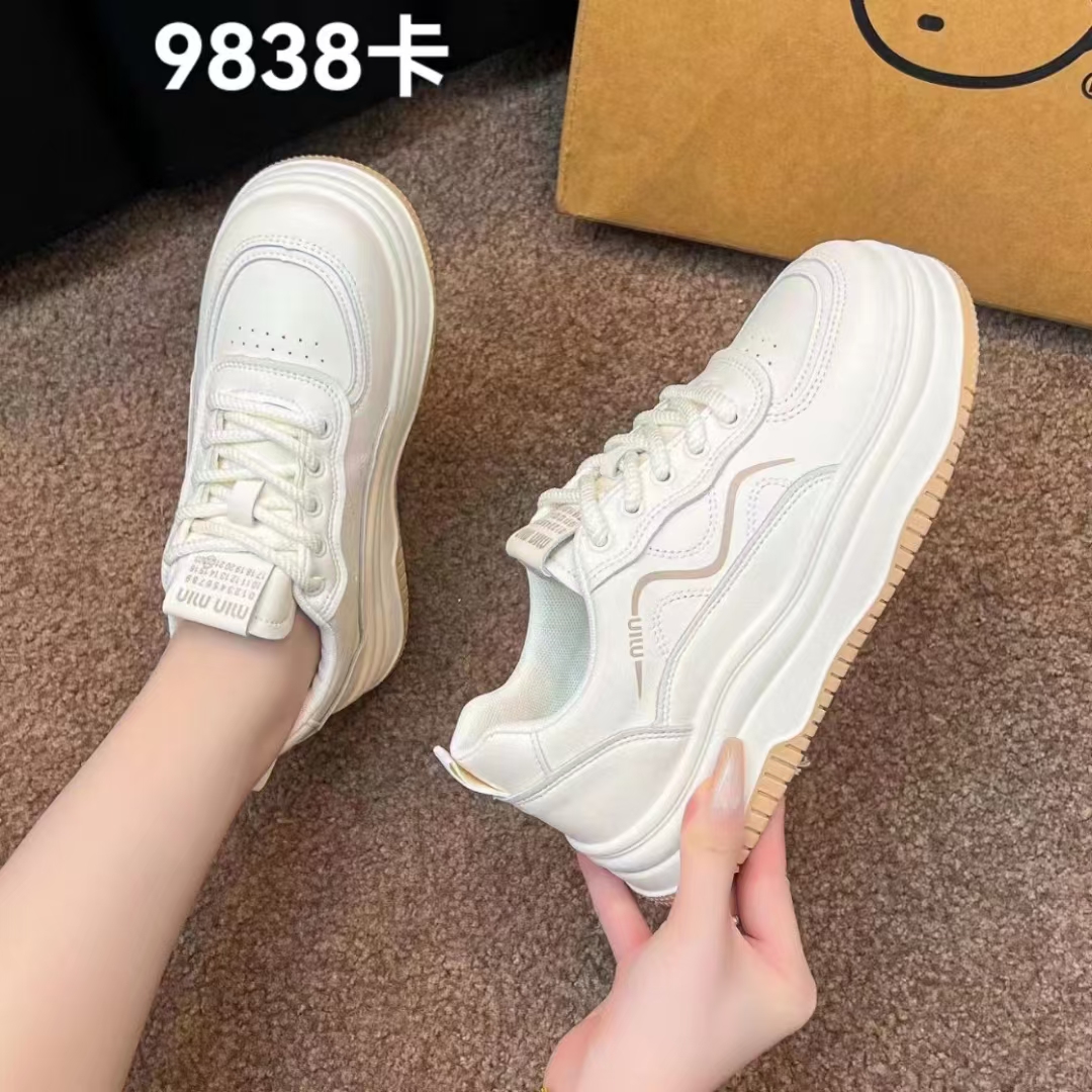 9838新款厚底百搭休闲板鞋女鞋子