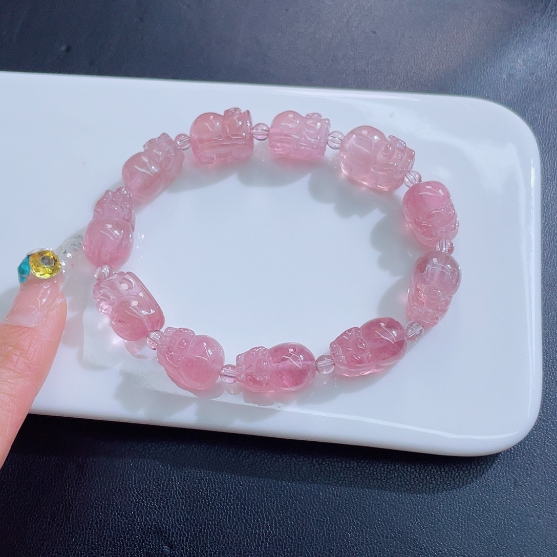 未镶嵌碧玺手链碧玺手链