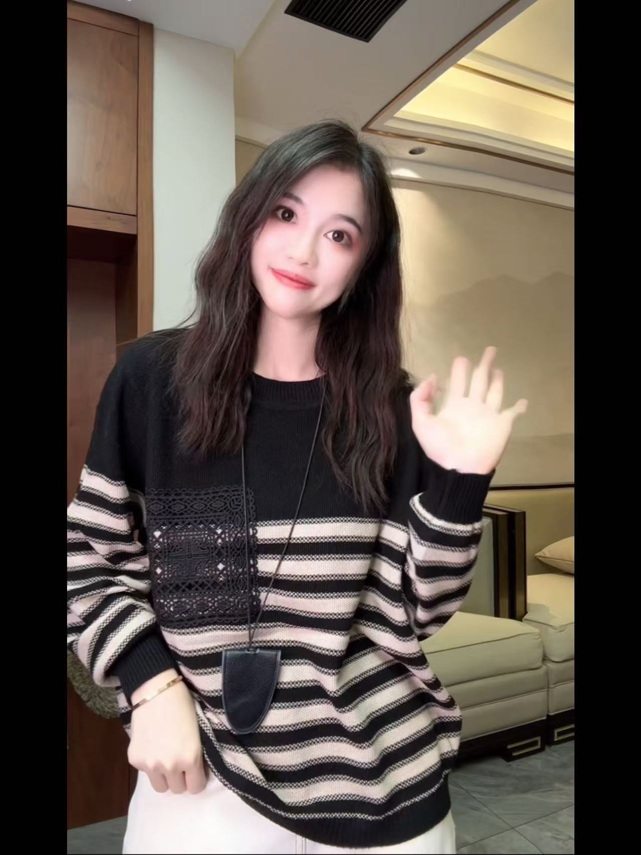 7879秋季时尚高端棉线针织衫