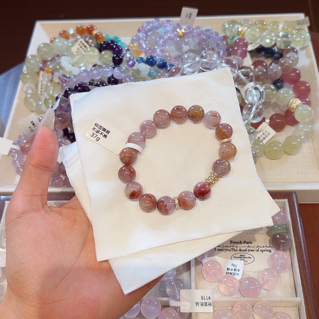 水晶手链未镶嵌六***六48小时鉴赏