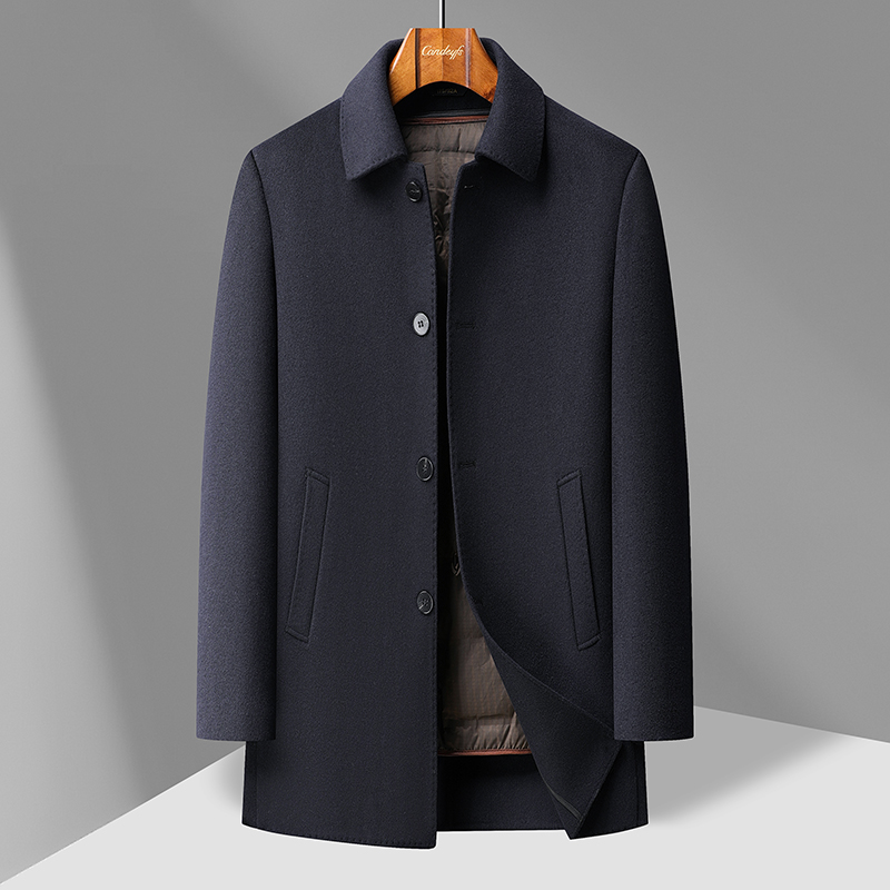 【可拆卸内胆+双面羊毛】羊毛大衣呢子外套秋冬季中长款加厚外套