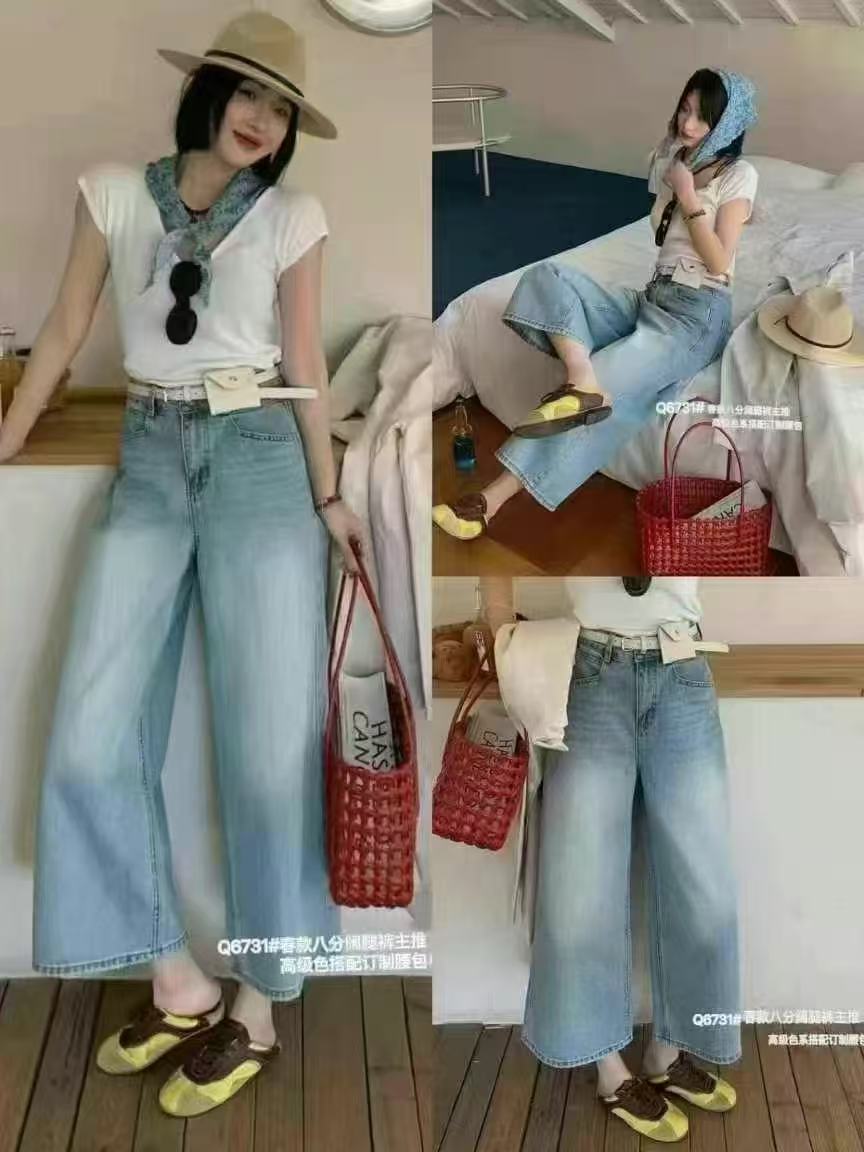 【宝贝家】6731依云裳9分牛仔裤