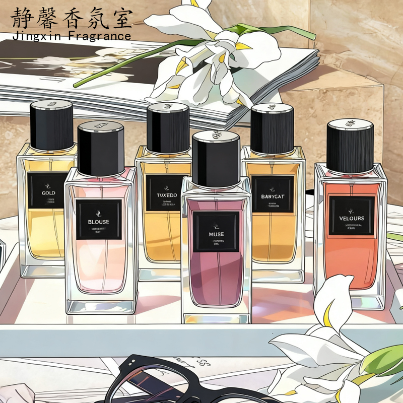 静馨香氛室-杨树林-衬衣西装红丝绒灵感之墨花结领连体衣自由之水