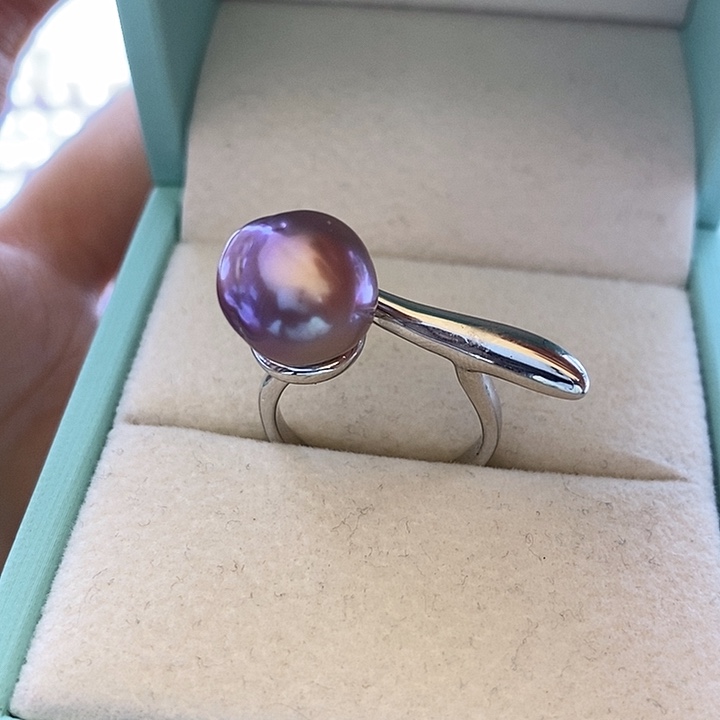 淡水珍珠颈饰银S925镶嵌11-12