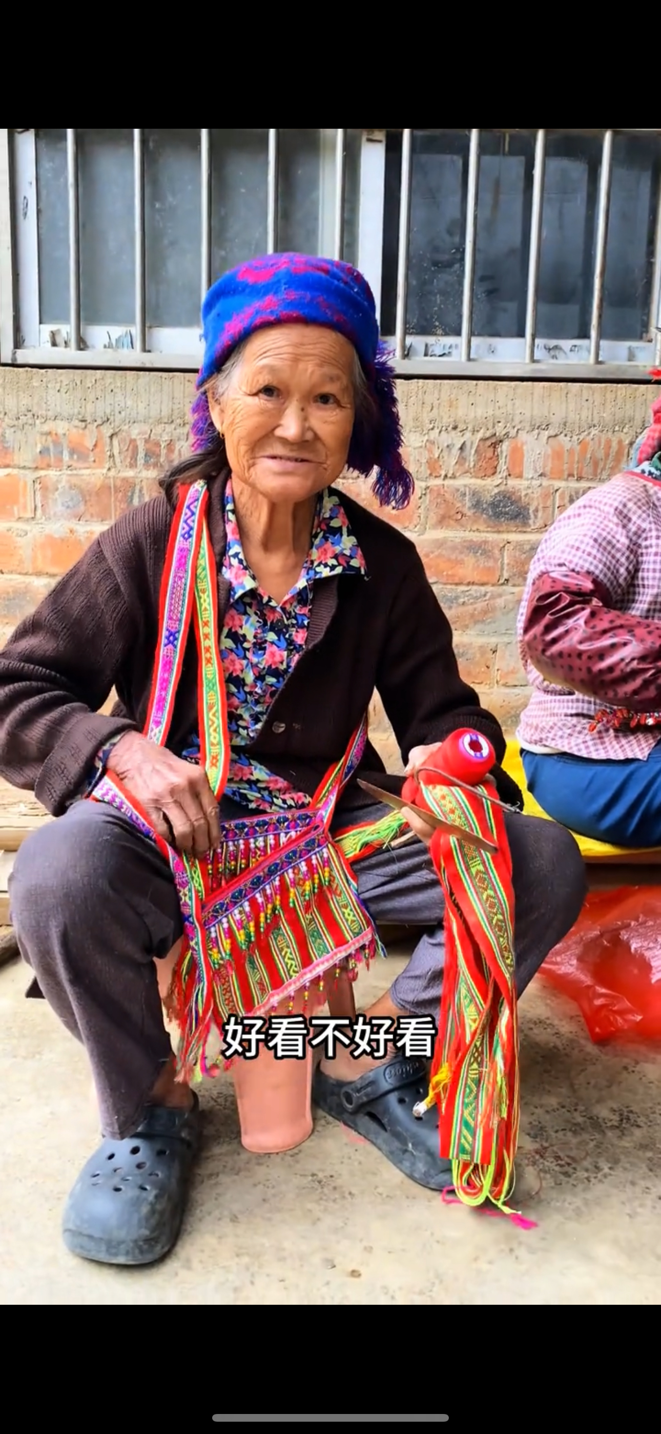 壮锦包包广西金龙镇村民奶奶非遗纯手工编织